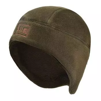 Head-Wrapping Hat Outdoor Sport Cap Winter Fleece-lined Thickened Mountain Climbing Biking Running Men Thermal and Windproof Tactical Fleece Hat Army Green cap S11 One size
