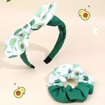 Headband Cute Watermelon Rabbit Ear Hairband Fashion Watermelon Print Hair Tie Children Fashion Cute Headwear Hair Accessories