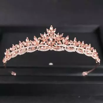 Headband Leaf Crown Bridal Crown Wedding Jewelry Korean Style Bridal Headwear Women Tiara белый