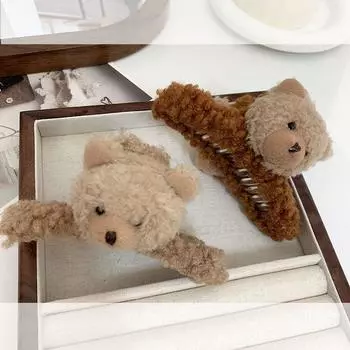 Headdress Shark Clip Headwear Crab Clip Bear Hair Claw Hair Accessories Korean Style Hair Clip хаки