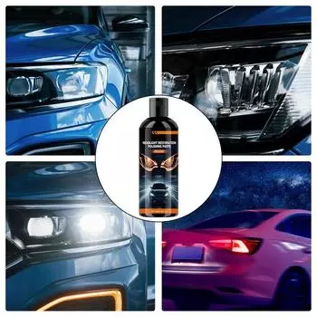 Headlight Scratch Restoring Paste Powerful Headlight Scratch Restoring Compound 100ml Car Headlight Yellowing Remover For