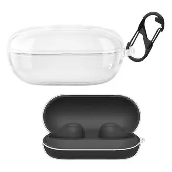 Чехол для наушников SONY Clear Case Clear Transparent TPU Simple с карабином Защитный чехол Sony Stylish Cover Scratch Prevention Case Wireless