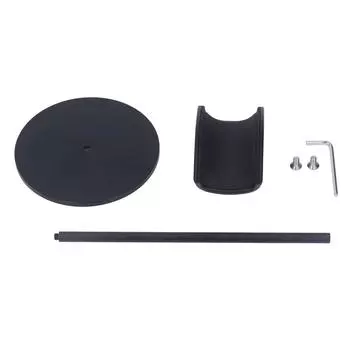 Headphone Stand Arched Detachable Stable Base Black Aluminium Alloy Headset Holder for Homes Office