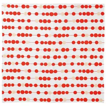 HEADS Furoshiki 75 x 75 см Красный и Белый 10 шт. Ткань для упаковки Ткань Хлопок WRC-KHM1 100%
