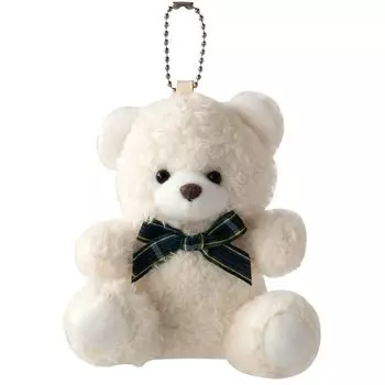 Heads Mascot W90 x D70 x H120mm 6 pieces White Keychain Ball Chain Bear Meringue HEADS LM-MC9
