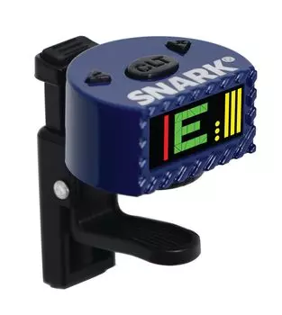 Headstock Rechargeable Guitar Tuner with Unbreakable Clamps and Upgraded Charging SNARK(R) (CLT-1) синий