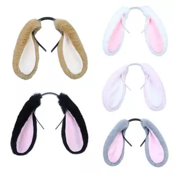 Headwear Anime Rabbit Ears Women Hair Hoop Hair Accessories Korean Style Headband Cartoon Hairband верблюд