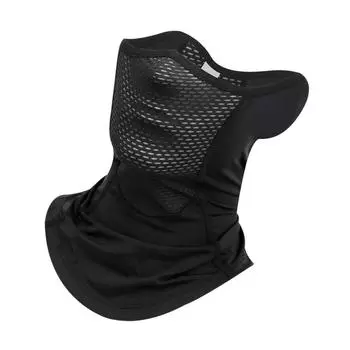 Headwear Face Cover Ice Silk Tube Scarf Bandana Face Mask Cycling Balaclava Snood Bandanas Wind Proof Neck Gaiter Scarf чёрный