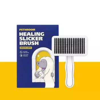 Healing Slicker Brush Dog Cat Tangled Hair Dead Hair Removal Comb 1P