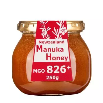 Health Key Manuka Honey 250 г в стеклянной бутылке, эквивалент натурального Manuka Honey, неразогретого MGO826+ UMF20+