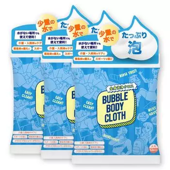 Healthy Beauty Laboratory Губка для тела с пузырьками 12 штук х 3 набора [Набор 3]