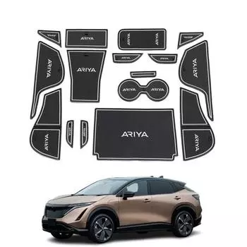 Hearsheng Nissan New Ariya (АРИЯ) Серия SNFE0 FE0 FE0 (Январь 2022 г. ~) Силиконовый резиновый материал Внутренний резиновый коврик Резиновый коврик Дверной карманный коврик Conso