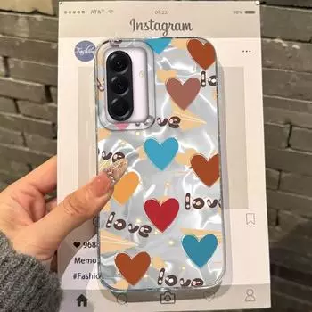 Heart Bow Girls Phone Case For Samsung Galaxy A56 A16 A26 A36 A06 A55 A35 A25 A15 A12 A32 A54 S24 S25 S22 S23 FE Fundas Cover Samsung Galaxy A16