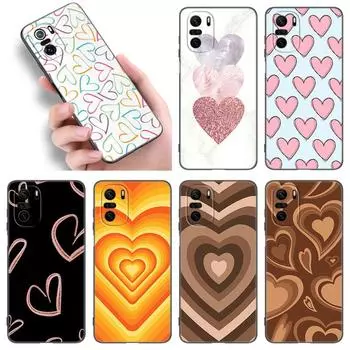 Heart Love Coffee Phone Case For Xiaomi POCO F2 F3 M2 M3 M4 X3 X4 Pro NFC F4 GT 5G F1 X2 C3 C31 C40 M5S Soft TPU Black Cover Xiaomi POCOphone F1