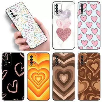 Heart Love Coffee Phone Case For Xiaomi Redmi Note 5 6 9T K20 K40 K50 Pro 7A 8A 9A 9C 9i 10A 10C A1 S2 Soft TPU Black Cover Redmi Note 5(Pro)