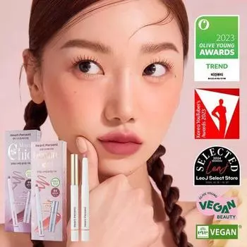 Heart Percent Dot On Mood Lip Pencil 20 colors (plan/single item) 20 Salmon Beige Preppy Core Set