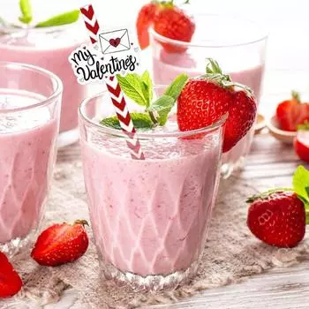 Heart Straws 24x Love Pattern Decorative Straws With Love You Decor Kitchen Gadget Holiday Straws Wedding Decorating Accessories