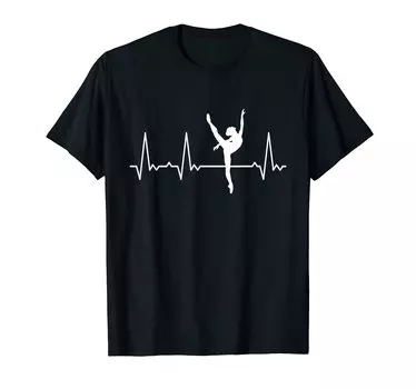 heartbeat ballet t-shirt чёрный