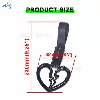 Heartbreak Car Traction belt Trim Tow belt ABS Car Warning Ring Декоративная лента для заднего бампера автомобиля Ремень подлокотника автомобиля розовый