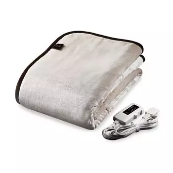 HEAT CRACKER ADVANCE Стирающееся электрическое одеяло, односпальное, 130 x 188, цвет слоновой кости (Вешалка)