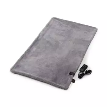 HEAT CRACKER Heat Cracker Премиум электрическое одеяло Одеяло серебристо-серое