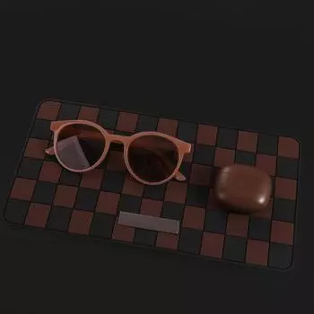 Heat Resistant Car Dashboard Mat Key Holder Auto Interior Mat Phone Anti-Slip Storage Pad Key чёрный/коричневый