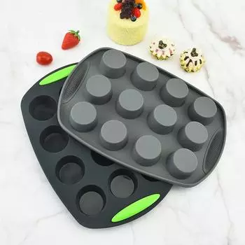 Heat Resistant Silicone Loaf Bread Muffin Donut Cake Baking Tray Oven Baking Pan Silicone Bakeware Set Silicone Cake Pan Set New