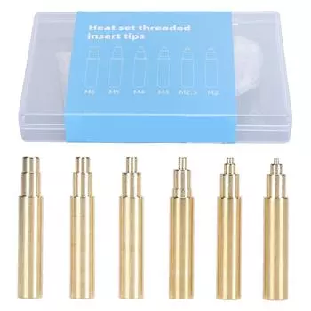 Heat Set Insert Tips M2 M2.5 M3 M4 M5 M6 Standard 936 Universal Soldering Iron Tip Set for Hakko FX