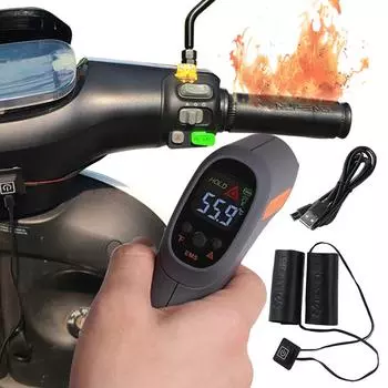 Heated Motorcycle Handlebar Grips Warmer USB Anti Slip Electric Heated Grip Cover 3 Gear Anti Vibration Handlebar Warmer Sleeves UNITED KINGDOM