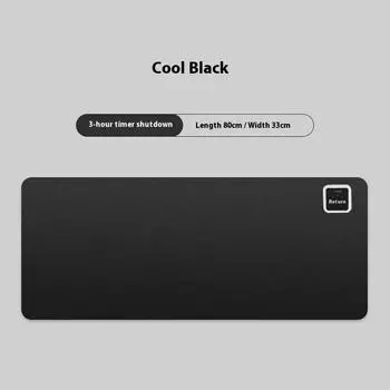 Heated Mouse Pad Extra Large Heating and Warming Electric Hand Warmer Desk Pad [Large 80 * 33cm Smart Timing]