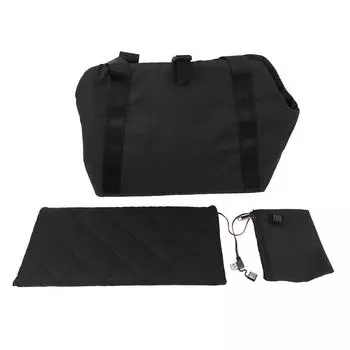 Подогреваемая сумка-переноска для домашних животных с USB-интерфейсом, 3-скоростная регулировка температуры, сохраняющая тепло, переноска для домашних животных