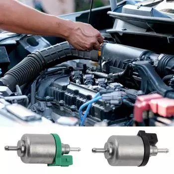 Heater Oil Pump Parking Heater Parts Metering Pump Low Noise Pulse Metering Pump 12V/24V Oil Supply Pump Replacement Parts Air