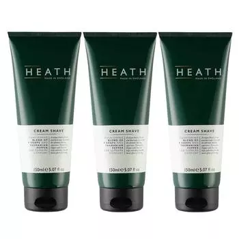 HEATH Британская мужская косметика Heath Cream Shave 150 мл x 3 упаковки, 3 шт.