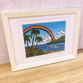 Heather Brown Art Japan Heather Brown Anuenue Художественная печать Художественная печать В рамке Набор рамок Картина Гавайи коричневый