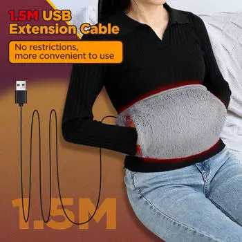 Heating Waist Belt Heated with Hand Pockets Christmas Gifts Winter Soft Lumbar Support