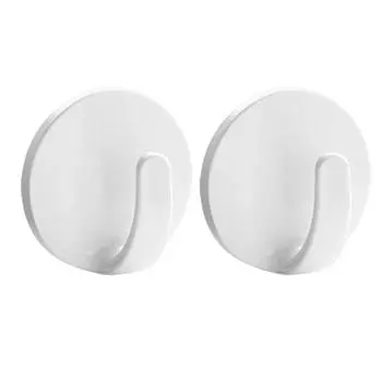 Heavy Duty Hook Холодильник Магнитная паста Вешалки для одежды Кухонные крючки Белый Холодильник 4.3X4.3X4CM