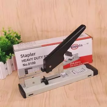 Heavy-Duty Huapuda Stapler, 100 Sheets, 23/13 Staples