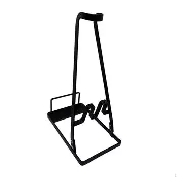 Heavy Duty Metal Vacuum Cleaner Stand for Freestanding Storage, Ideal Hotels, Balconies, Black