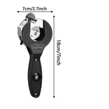 Heavy-Duty Ratchet Tube Cutter - 1/4 to 7/8 Cutting Range, Versatile for Copper, Aluminum, Steel, Stainless, PPR, PE Pipes, 360° Rotation 6-23