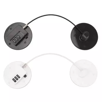 Heavy Duty Refrigerator Lock Keyless Combination Lock Security Password Lock for Small Fridge Cabine Black