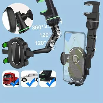 Heavy-Duty Waterproof Dash Phone Mount 360-Degree Adjustable Shake-Free Holder for All Cars & Smartphones Accessories Tools New