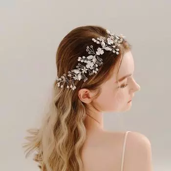 Тяжелая промышленная хрустальная жемчужина ободок для волос легкий роскошный высококачественный свадебный головной убор женская мода новый свадебный ободок для волос