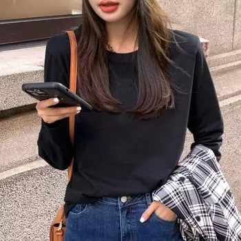 Heavy Weight 210G Loose Spring and Autumn Winter Long Sleeve T-shirt