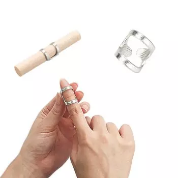 Hebaden Ring Hand Finger Nippon Sigmax Finger Tuberosity Fixation Support Hebaden Ring Joint First Joint Tin Deformation Medical Orthopedic серебряный
