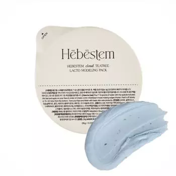 Hebestem Cloud Tea Tree Lacto Modeling Pack (28г 10шт.), 1 коробка, 10 шт.