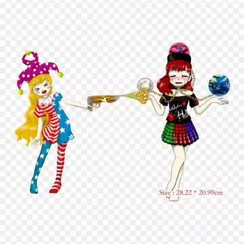 Гекатия Лапислазули из королевства безумцев Термопереносная печать виниловые нашивки наклейки для одежды аппликации своими руками моющиеся нашивки