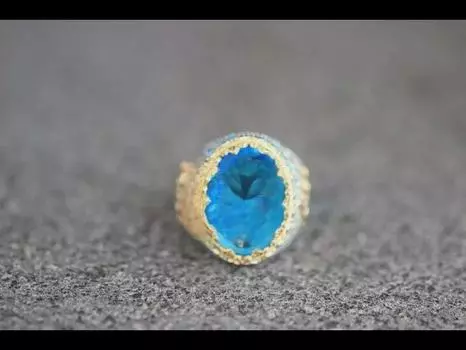 Hecheng European & American Fashion Oval Ring - Стильный ретро-дизайн с широким циферблатом Number 7