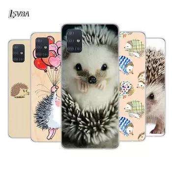 Мягкий чехол для телефона с изображением милого животного ежика для Samsung Galaxy A01 A11 A12 A22 A21S A31 A41 A42 A51 A71 A32 A52 A72 A02S Samsung A01