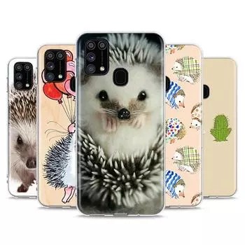 Милый ежик для Samsung Galaxy Note 20 10 9 8 Plus Ultra Lite M21 M31 M31S M10S M20 M21 M32 M12 чехол для телефона Note 20 5G