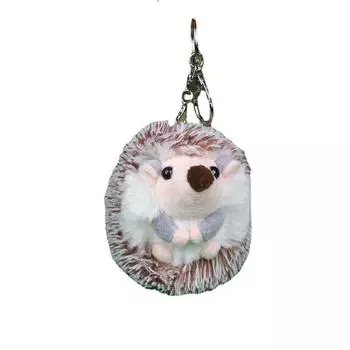 Hedgehog Mobile Phone Pendant Plush Key Chain Hedgehog Key Chain Plush Keyring Auto Animal Keychain 10cm